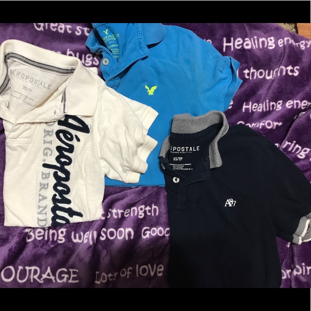 Aeropostale and American eagle collared shirts